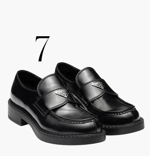Photo: Prada leather loafers