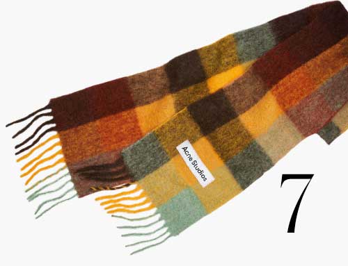 Photo: Acne Studios checked scarf