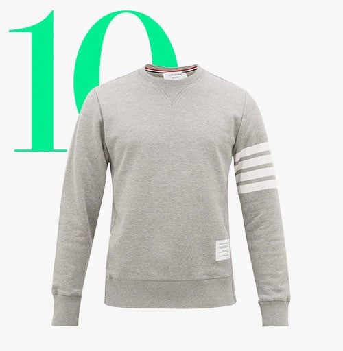 Photo: Thom Browne 4-bar jersey sweatshirt