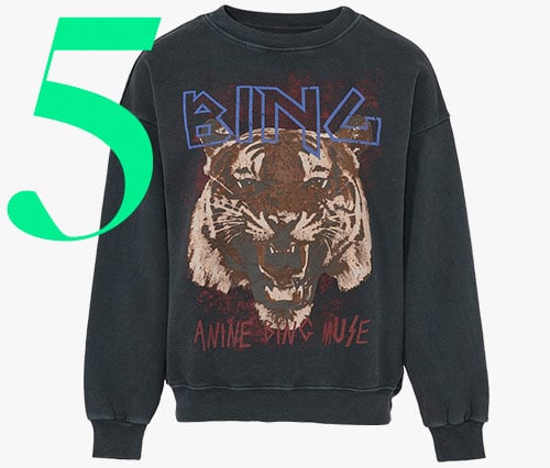 Photo: Anine Bing tiger sweatshirt