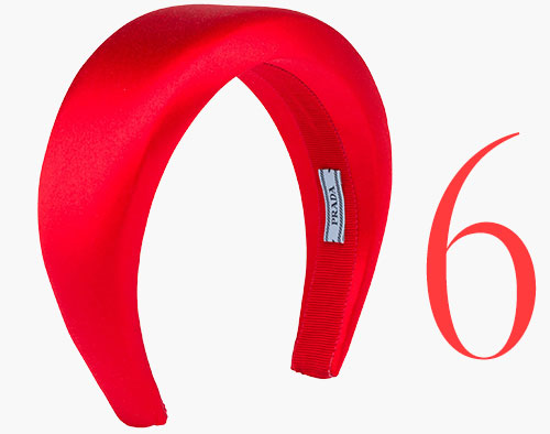 Photo: Prada satin headband