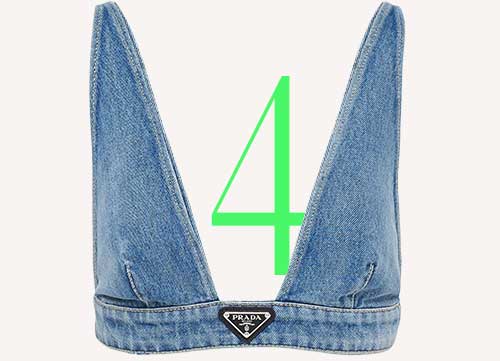 Photo: Prada organic denim top