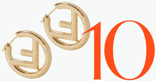 Photo: Fendi FF earrings