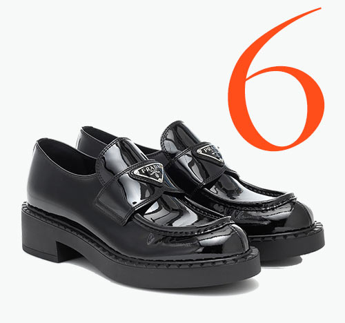 Photo: Prada logo loafers
