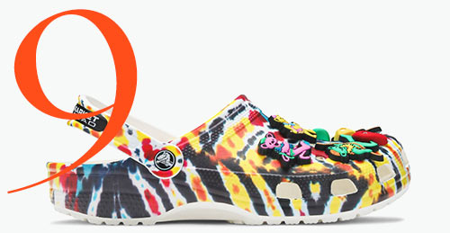Photo: Grateful Dead x Chinatown Market x Crocs tie-dye clogs