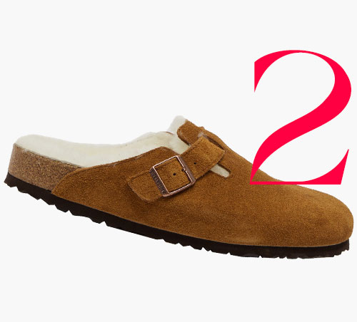 Photo: Birkenstock shearling lined Boston clogs