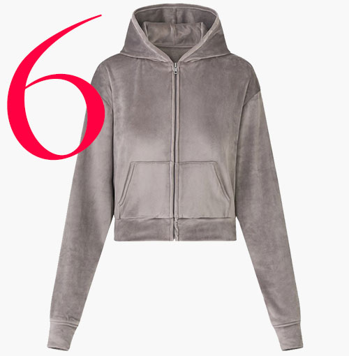 Photo: SKIMS velour hoodie